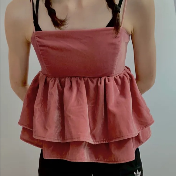 Babydoll peplum top - Picture 3 of 6